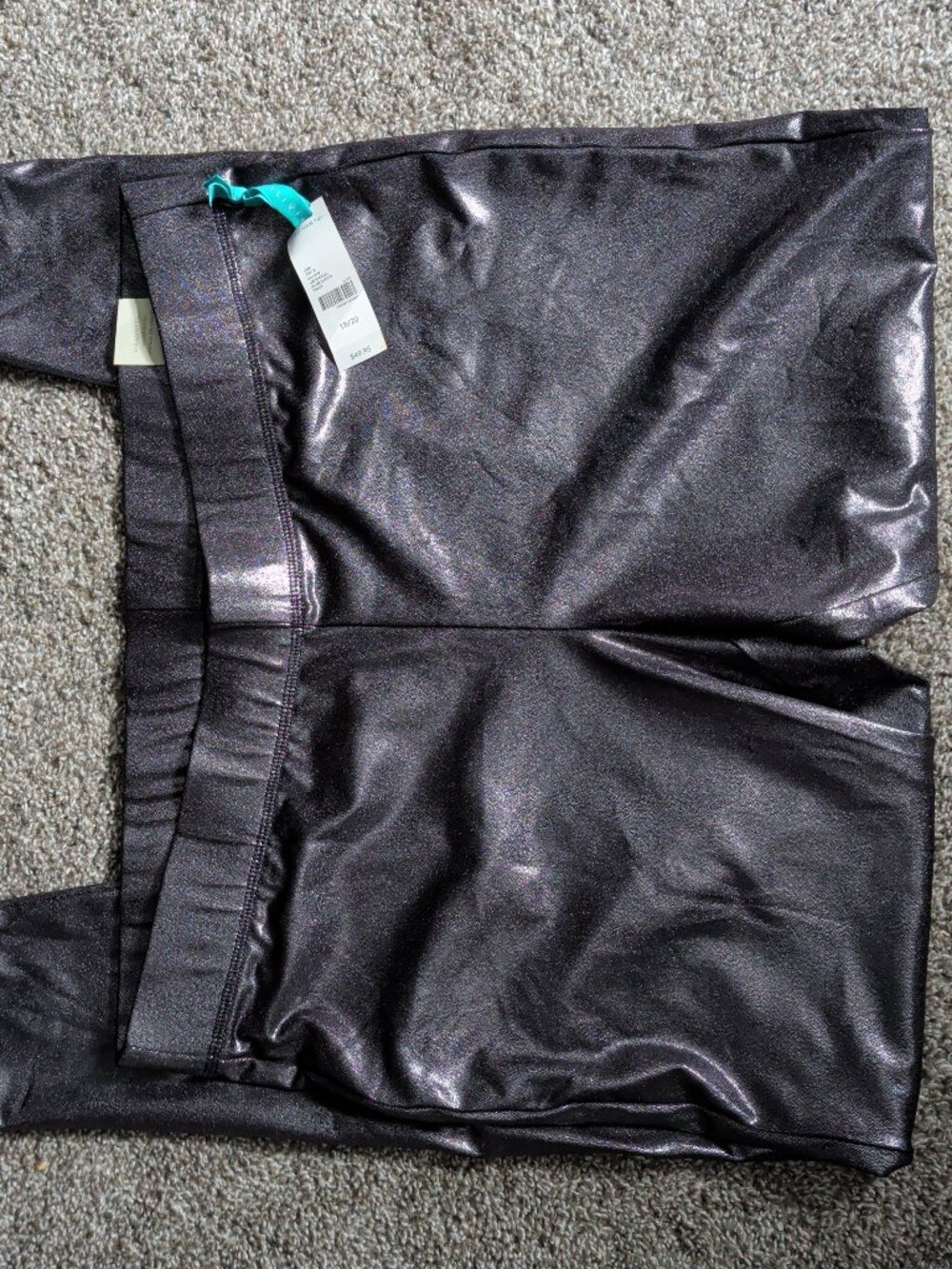 NWT Livi Active 18/20 Legging Grey Metallic Activewear
